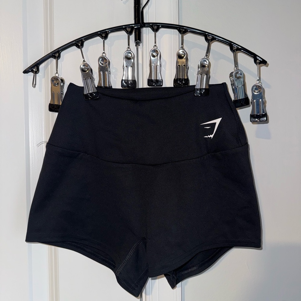 Gymshark Black High-Waist Bike Shorts